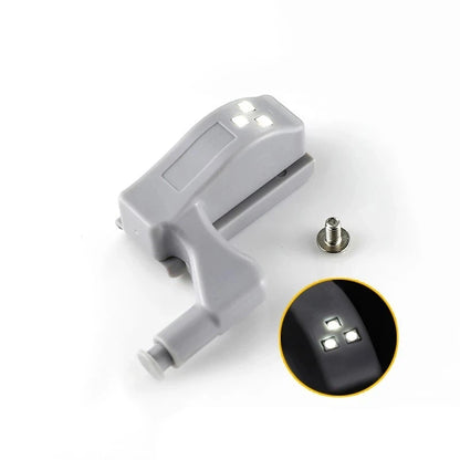 10pcs LED Inner Hinge Lamp Under Cabinet Lights Universal Wardrobe Cupboard Sensor Lights for Bedroom Kitchen Closet Night Lamp