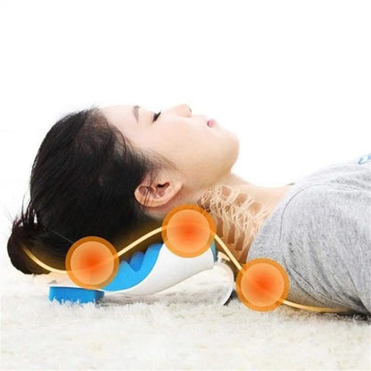 Neck Pillow Shoulder Stretcher Relaxer Cervical Chiropractic Traction Device Pillows Pain Relief Cervical Spine Massage Pillow