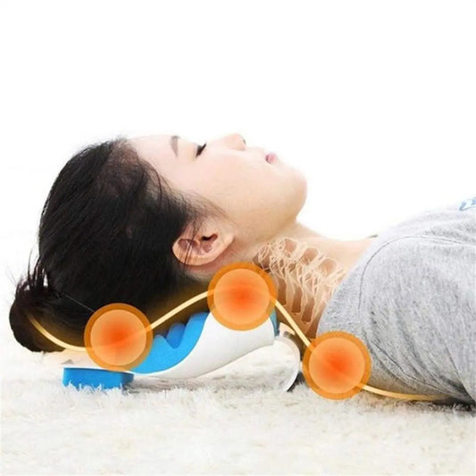 Neck Pillow Shoulder Stretcher Relaxer Cervical Chiropractic Traction Device Pillows Pain Relief Cervical Spine Massage Pillow