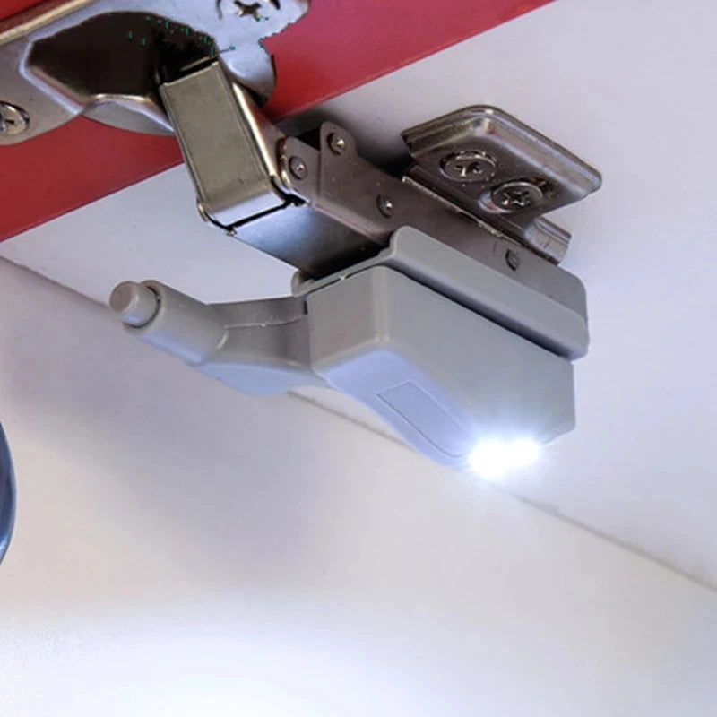 10pcs LED Inner Hinge Lamp Under Cabinet Lights Universal Wardrobe Cupboard Sensor Lights for Bedroom Kitchen Closet Night Lamp
